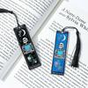 Colorful Skeleton The Reader Stainless Steel Tassel Bookmark, a Birthday and Christmas Reading Gift for Book Fans, Lovers, and F