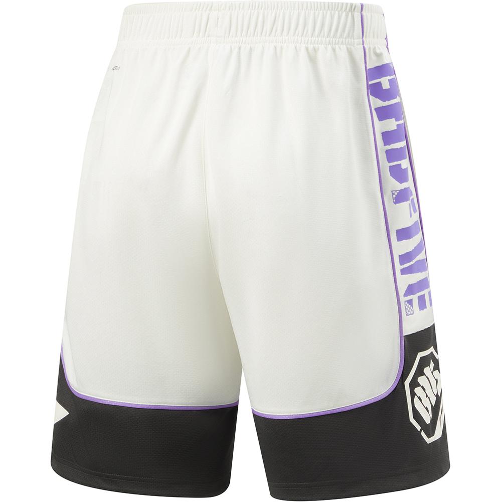 Li-Ning Badfive Color Block Letter Sports Breathable Quick-Dry Casual Shorts Men Shorts Off-White Obsidian-Gray AAPU021-1