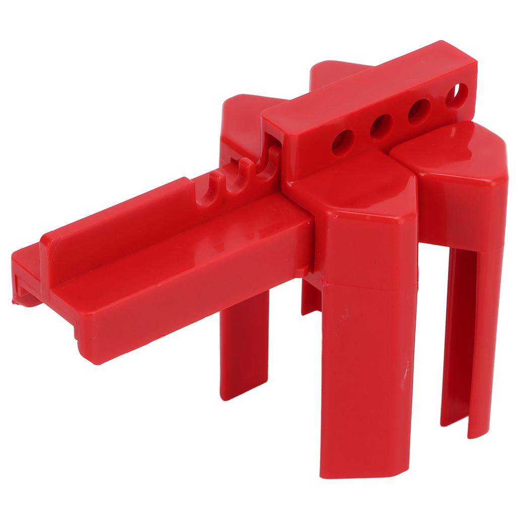 Adjustable Ball Valve Lock Red with 38mm Padlock for DN8‑DN50 Industry Chemicals Electricity Petroleum Coal