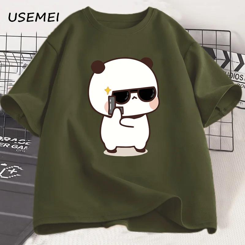 Bubu Dudu Couple Tshirt Bear Panda Are Spy Love Things Couple Do Tshirt Cute Matching Coton T-shirt Womgn Men Gift Valentines