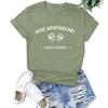Women Casual Letter Printing Short Sleeves  Loose T-Shirt Blouse Tops