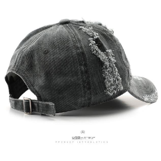 Women's Washed and Distressed Solid-color Baseball Cap, Suitable for Outdoor Activities, Providing Sun Protection and Shade