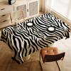 Black White Colorful Zebra Stripe Waterproof And Oil-proof Tablecloth Bedside Table Dustproof Decorative Cloth Living Coffee