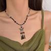 GemChic Women's New Ethnic Vintage Beads Butterfly Tassel Pendant Necklace Versatile Chain Fashion Birthday Christmas Jewelry Gift