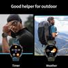 Outdoor Sport Kompass Smartwatch Herren Taschenlampe Laserlicht 450mAh Akku GPS Sport Track Wasserdicht Bluetooth Anruf Smartwatch