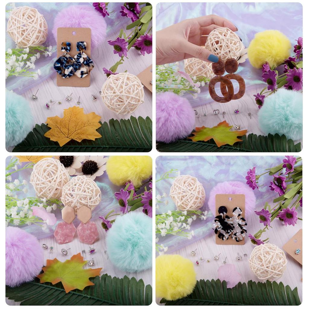 4240 Sztuk Zestaw Materiałów do Robienia Kolczyków Haczyki do Kolczyków Kółka Łączące Zapięcia do Kolczyków Karty na Kolczyki Sztyfty do Kolczyków Szpilki z Kółkiem Pęseta Biżuteryjna Kółko Łączące