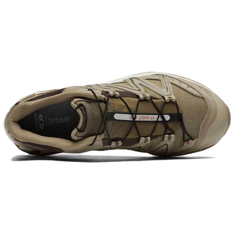 Salomon Xt-Quest Gtx Comfortable Casual Non-Slip Wear-Resistant Waterproof Low-Top Outdoor Functional Shoes Unisex Shoes Brown Gray 477811