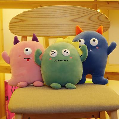Little Monster Doll Soft Plush Toys Multiple Colors Cute Monster Funny Expression For Home Desktop Ornaments For Gifts
