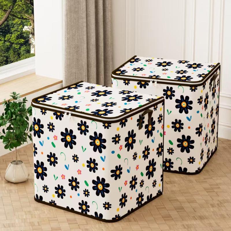 Large Capacity Clothes Storage Bags Closet Organizers Storage Bins Foldable Toy Containers Box Wardrobe Dust-Proof Moving Bag
