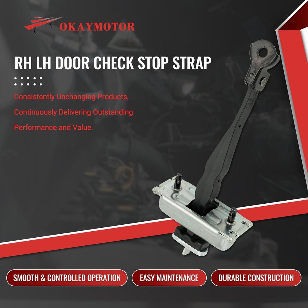 BB5Z7823552A Front Left/Right Side Door Check Stop Strap for 2011-2019 Ford Explorer 2013-2019 Ford Police Replace # Door Check Assembly
