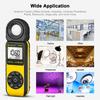 HP-881E Luxmeter Lumen Meter Handheld Light Calibrator with 270° Rotatable Detector, Measuring Range 0.1~300,000Lux