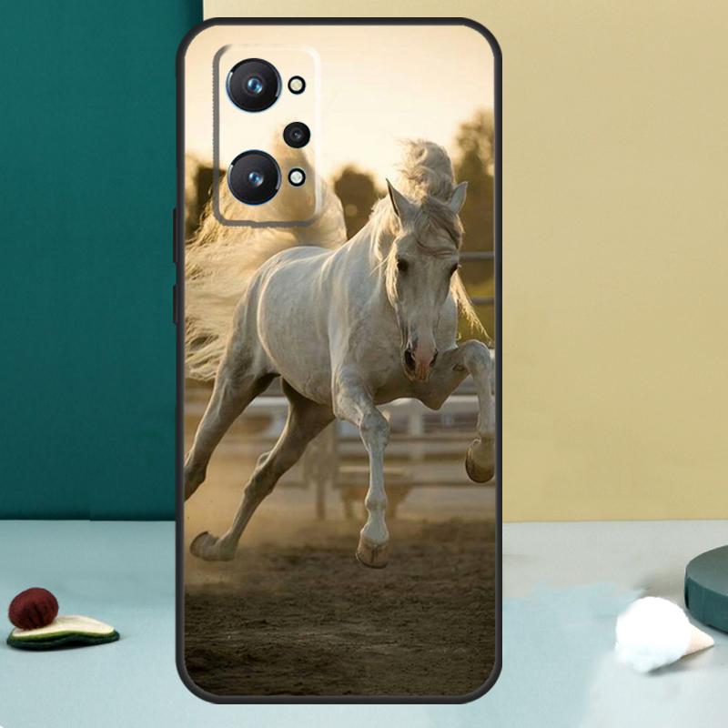 Cheval Galopant Pour Realme 11 10 12 13 14 Pro Plus GT 7 6 5 Pro GT 6T C67 C61 C53 C51 C21Y C25S C75 C55 Coque