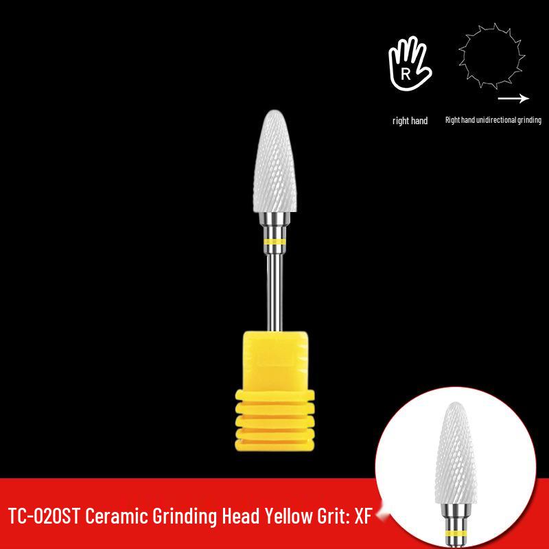 Single Bullet-Shaped Ceramic Nail Grinding Head 2.35