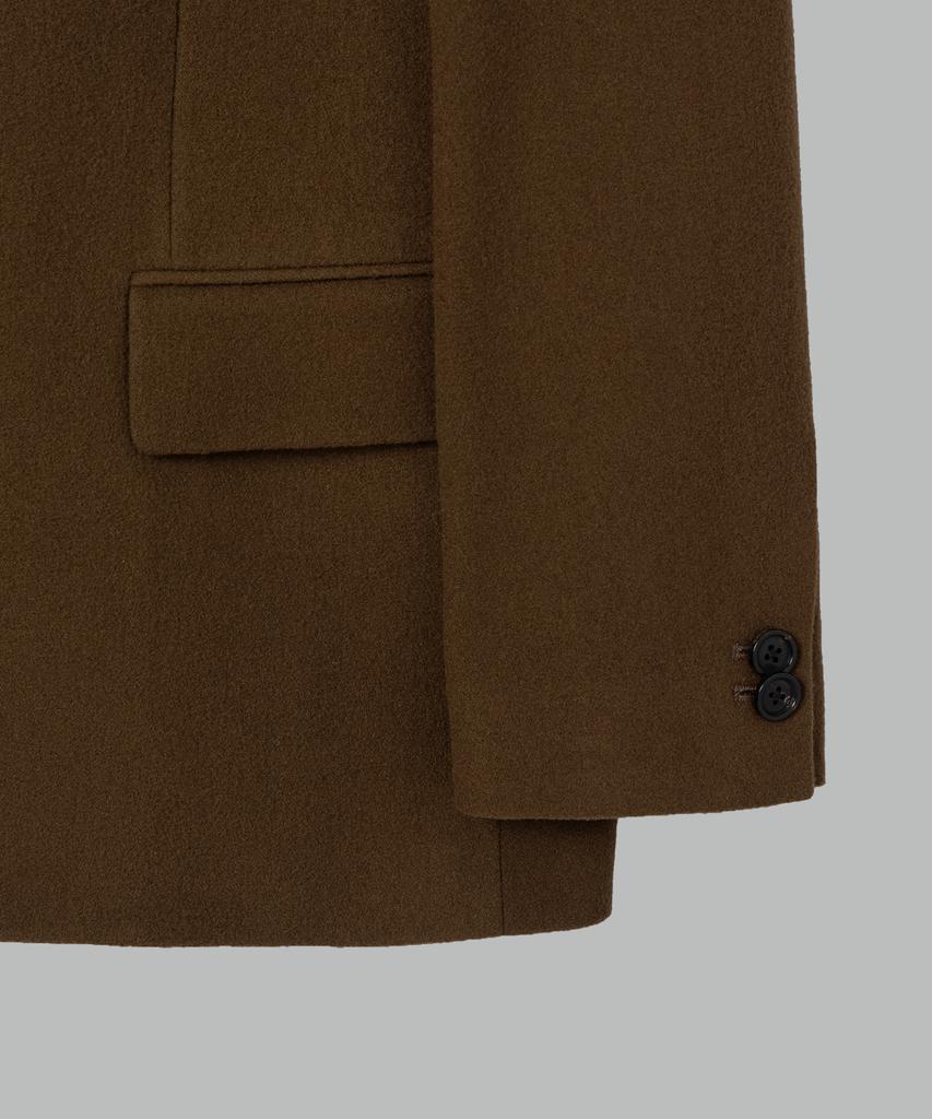NONBLANK Wool Flannel Loose Fit Jacket_Brown