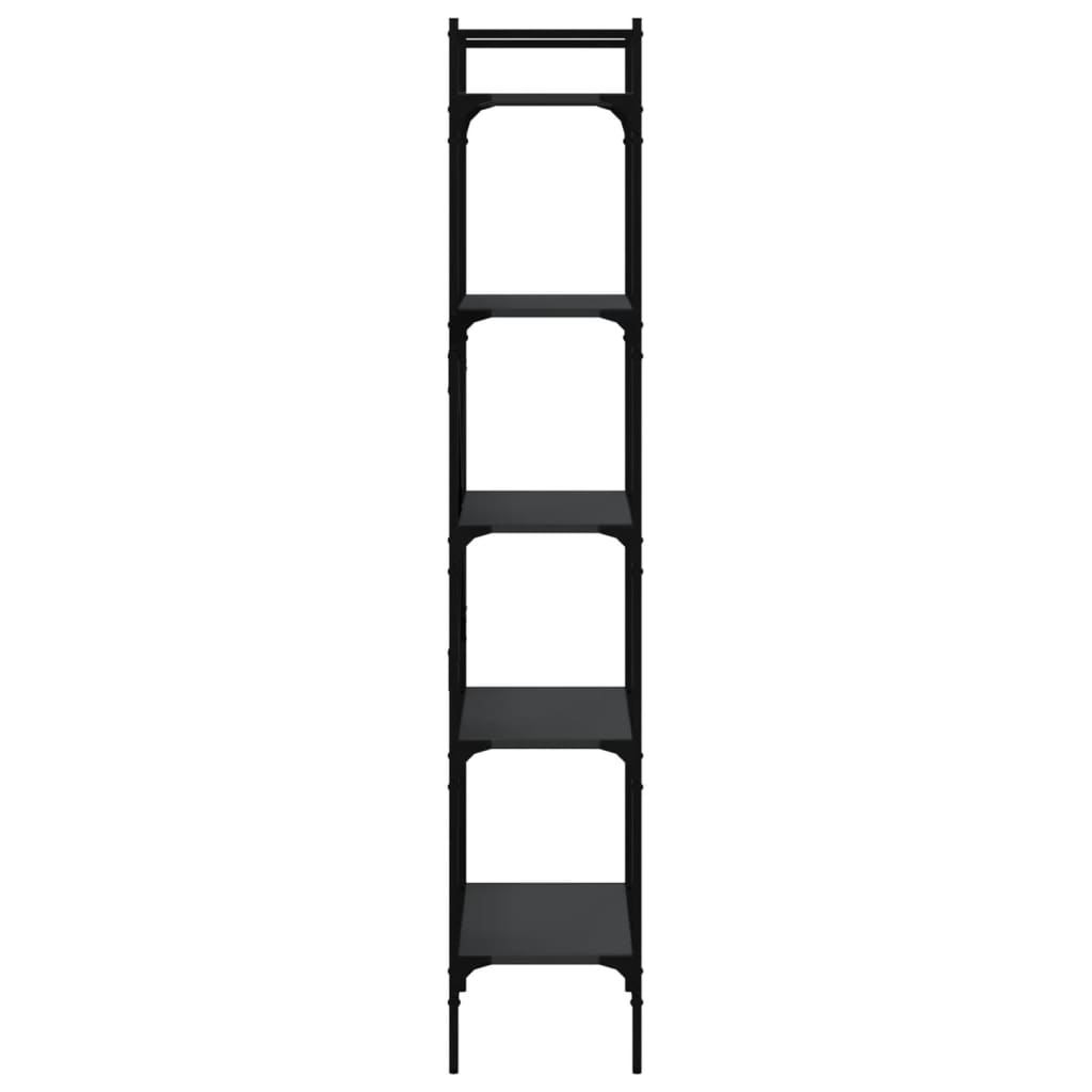 Bookshelf 5 Shelves Black 56 x 31.5 x 174 cm Particleboard