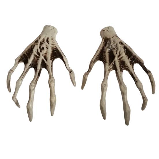 Halloween Skeleton Hands Realistic Plastic Skeleton Human Hands Model for Halloween Themed Party Decoration