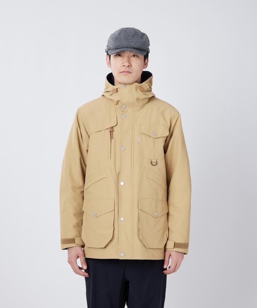 Mountain Hoodie Hoodie for Men and Size M [Snow Peak] SPTL-JK-26SU907 Women, Beige,
