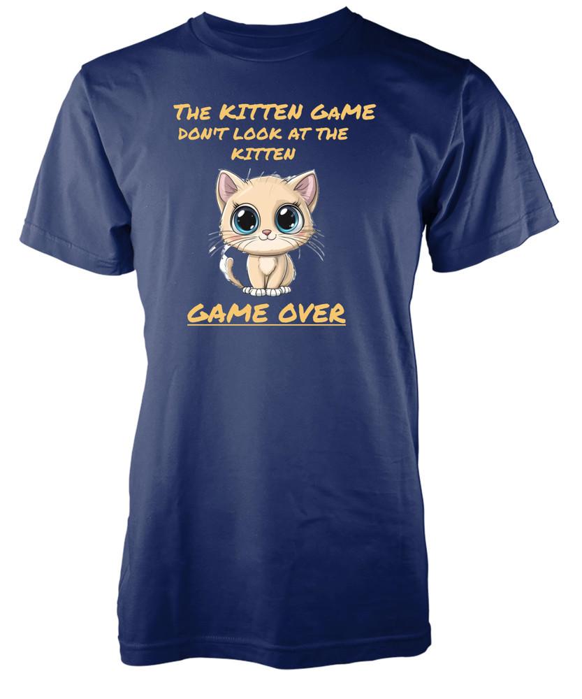 

Don t Look At The Kitten Game Over Funny Gaming Novelty Unique Kids T-shirt XL
