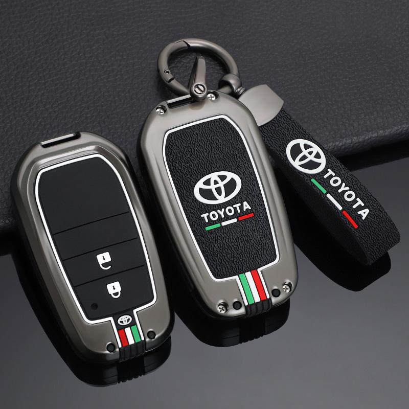 Car Remote Key Cover Case Shell For Toyota RAV4 Highland Coralla Hilux Fortuner Land Cruiser Camry Crown Keychain Accessories