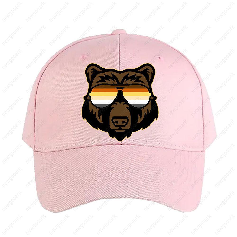 

Gay Bear Wearing Bear Pride Flag Sunglasses Cap Women Unisex Adult Peaked Hat Casual Adjustable Printed Baseball Caps Trucker Cap Adjustable