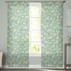 Spring Chrysanthemum Watercolor Flower Bedroom Transparent Sheer Curtains Holiday Decoration Window Voile Tulle Curtain