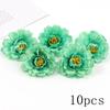 Green Rose Artificial Flowers Heads Silk Fake Flower for Home Room Decor Marriage Wedding Decora DIY Craft Wreath Gift Accessory