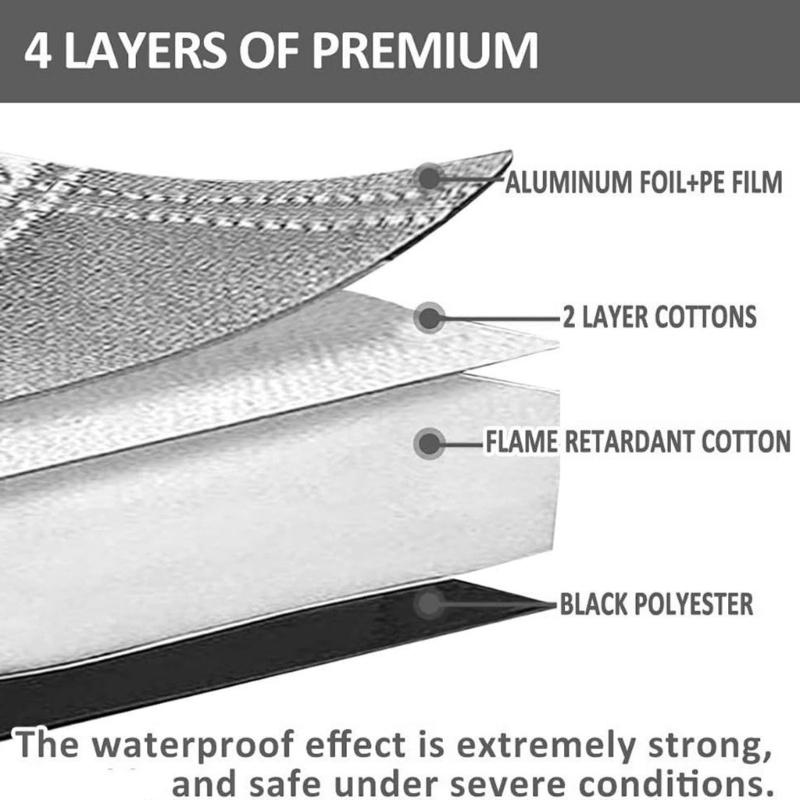 Motorhome Window Protector Aluminum Foil Sunshield Customized For Sprinter 515 Weatherproof Design Heat Reflection Snow