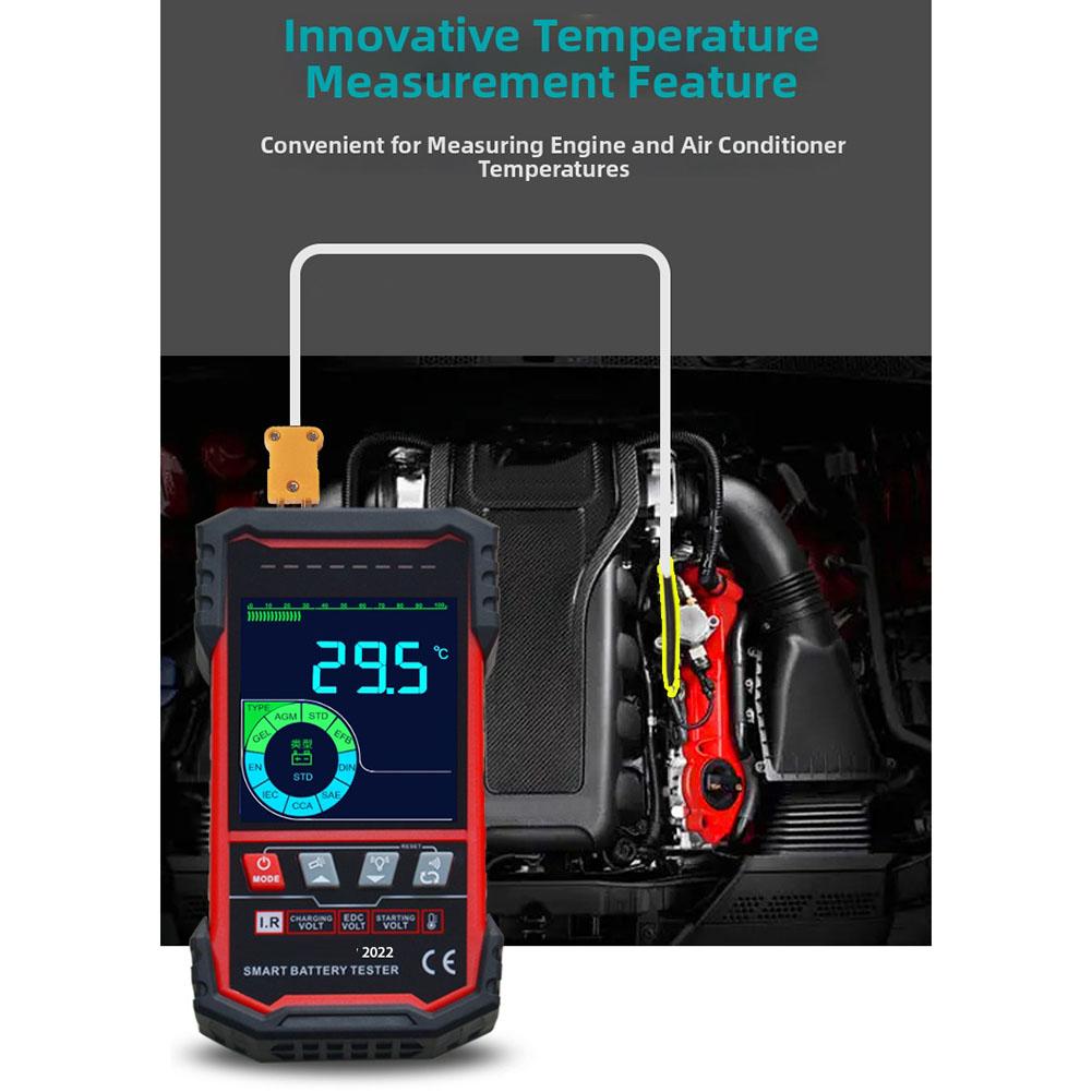 

12V 24V automotive battery tester with 32 inch digital display for battery voltage capacity and cold start current China Mainland