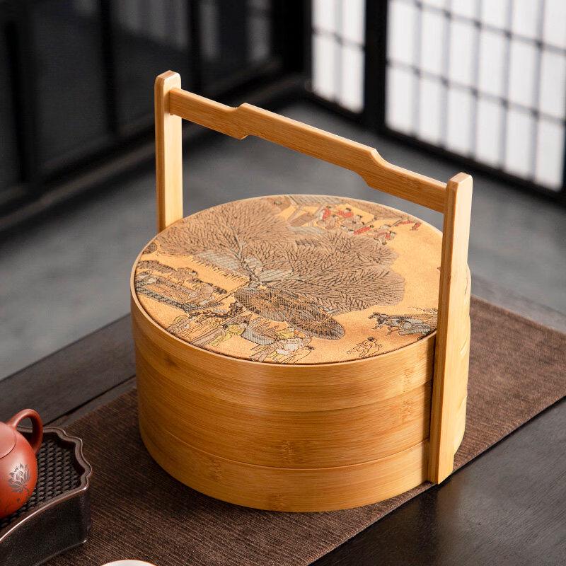 Naijiang Traditional Chinese Bamboo Food Basket