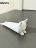 3D-gedruckte Katzentür Dekoration Bastelspielzeug Figur Geschenk Trendige Kreative Handbemalte Tierfigur