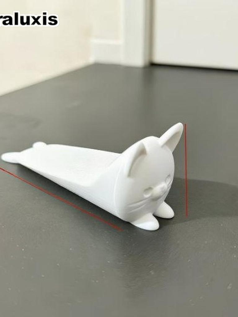 3D-gedruckte Katzentür Dekoration Bastelspielzeug Figur Geschenk Trendige Kreative Handbemalte Tierfigur