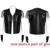 Gothic Rock Half Skirt For Men With Polyester Fabric For Stage Performance
