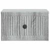 Wall Mounted Nightstand Grey Sonoma 33 x 34.5 x 20 cm