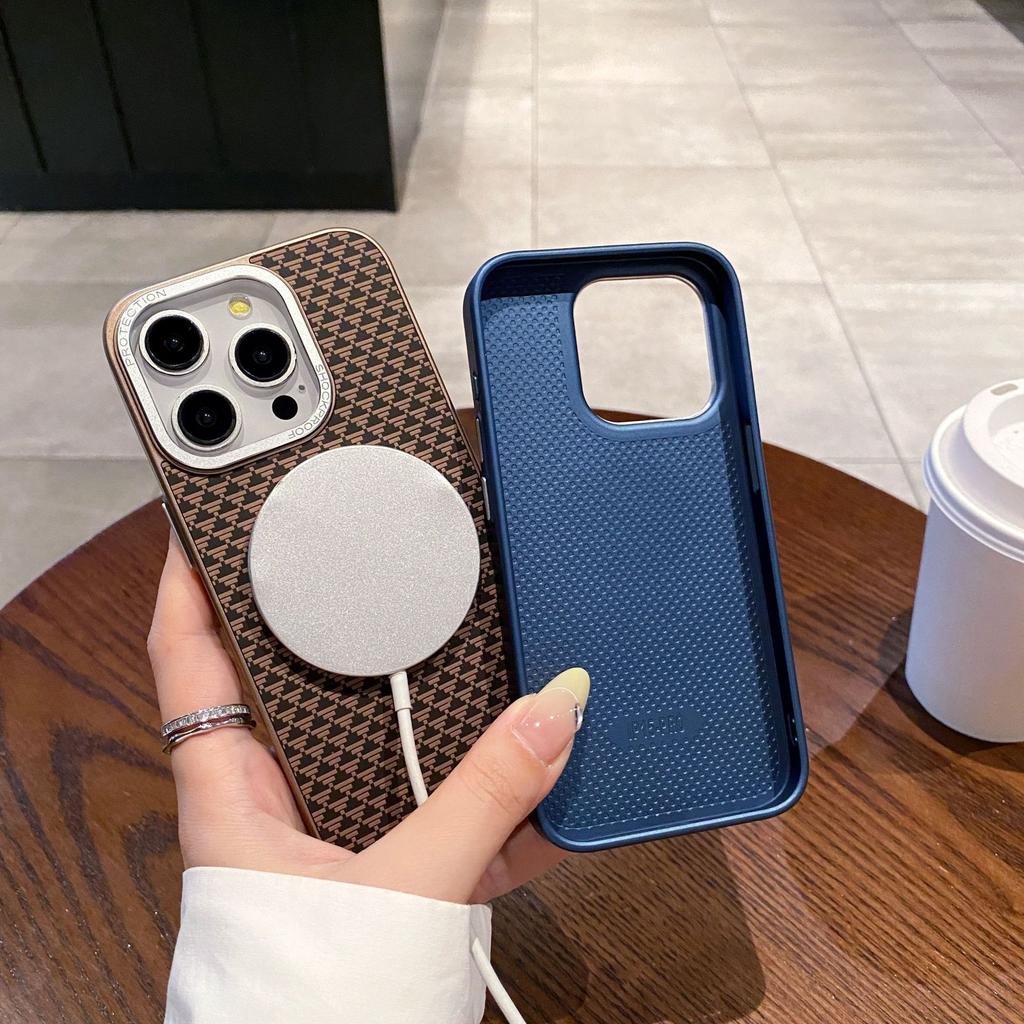 Applicable To IPhone16proMax Kevlar Magnetic Phone Case Apple 15 Fiber Anti Fall 14 Protective Case