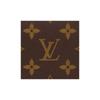 Louis Vuitton Multiple Envelope Carte De Visite Classic Monogram Canvas Flap Wallet Card Holder Women's Brown