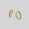 14k Middle Cubic Point One Touch Ring Earring