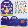 Reusable Quiet Sticker Book,Early Educational Scene Sticker Book,Enlightenment Cognitive Puzzle Book Toddlers Focus Training