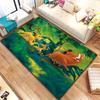 Tappeto Fantasioso a Tema Savana – Ideale per Camere di Bambini, Soggiorno e Decorazioni per la Casa | Adorabile Tappetino da Pavimento a Cartoni Animati come Regalo