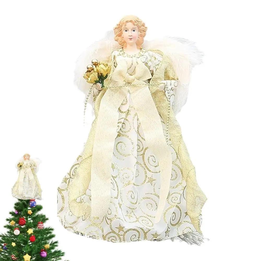 Plush Wings Christmas Tree Topper 2024 Angel Angel Tree Top Star Decorations  Yard Cafe Home