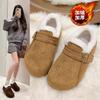 Birkenstocks Winter Velvet New Thick-soled Warm Loafers Cotton Shoes Velvet Thickened Snow Fluff Shoes