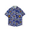 Summer 3D Printed Short Sleeve Flower Shirt Men'S Vintage Hawaiian Beach Casual Loose Men'S Large Size Shirt