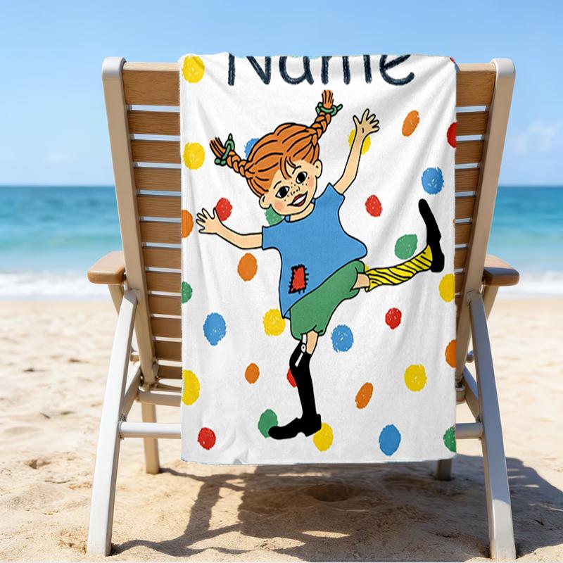 Serviette de plage ultra-douce personnalisée avec le thème de Fifi, idéale pour la piscine, le camping, la plongée, essentiel de voyage parfait, serviette de plage vibrante