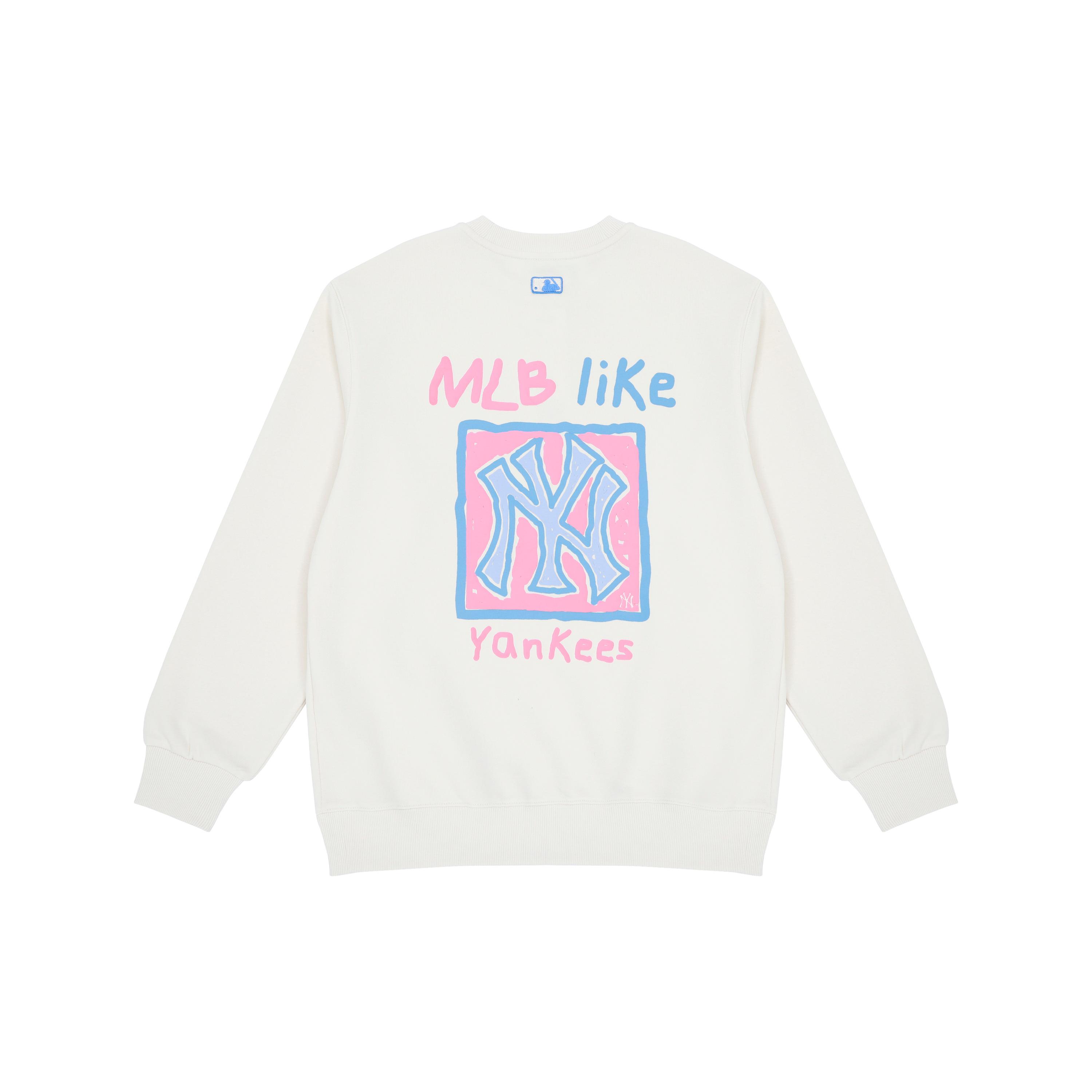MLB Like Collection Sweatshirts Unisex White Crew Neck Moderate Regular 3AMTL0414-50CRS S