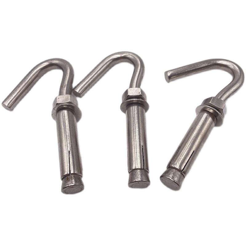 304/201 Stainless Steel Hook Expansion Anchor Bolt for Hanging, M6 M8 M10 M12