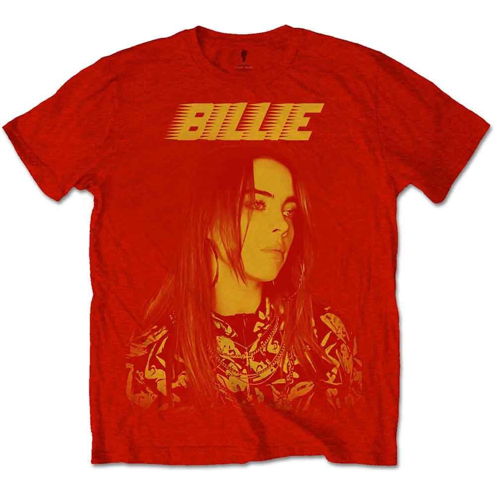 Billie Eilish Racer Logo Jumbo T-Shirt Red New Unisex T-Shirt S