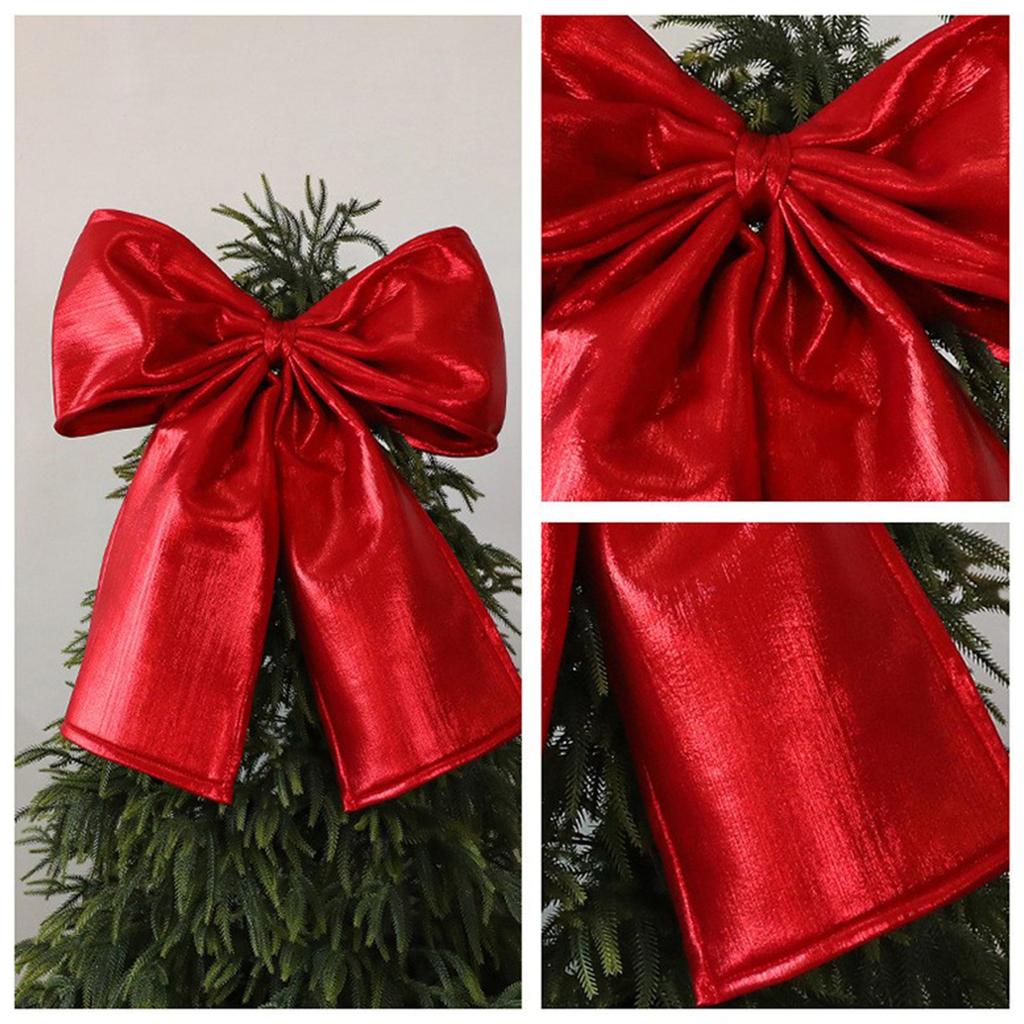 Super Large Christmas Bow Pendant Red Velvet Xmas Tree Bowknot Pendant Ornaments For Home Decor New Year Party Gifts Decoration