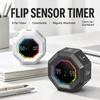 Gravity Sensing Octagon Digital Flipping Timer Rotation Timing Visual Countdown Clock  For Cooking