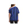 adidas Originals Ss25 Off Shoulder Jersey Fashion Comfortable Short Sleeve Football Shirt Women Tops Neon-Blue Black KD2278