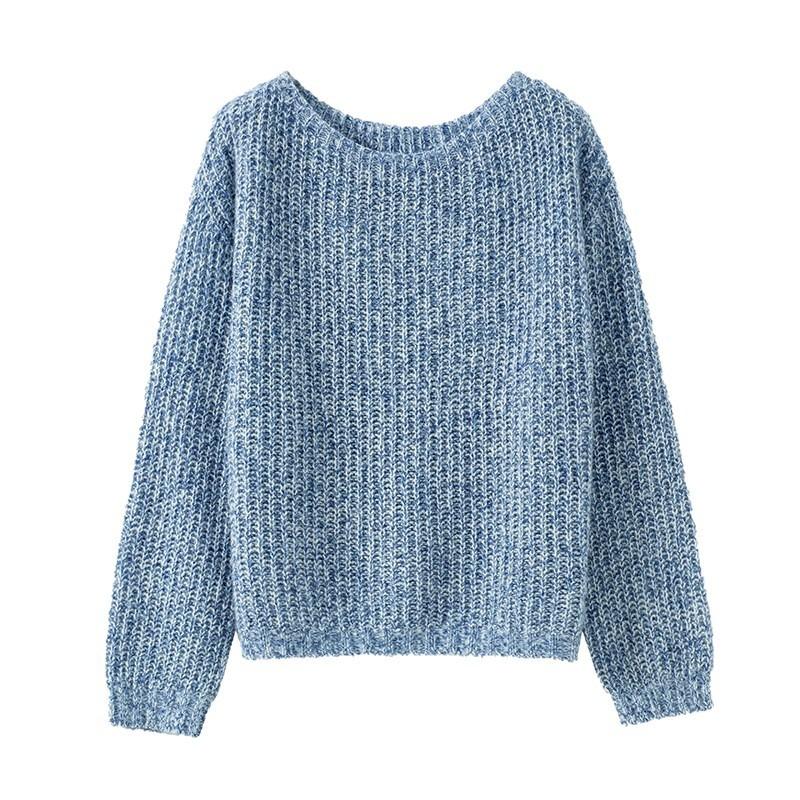 Premium Wear Pullover Baby Camel Fleece Blended Wool Knitted Sweater Jacket Women's Loose Sweater