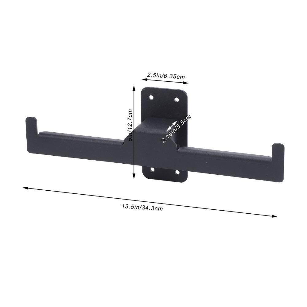 2pcs Iron Wall Mount Backpack Blower Rack Black Storage Holder Sprayer Rack  Indoor Storage